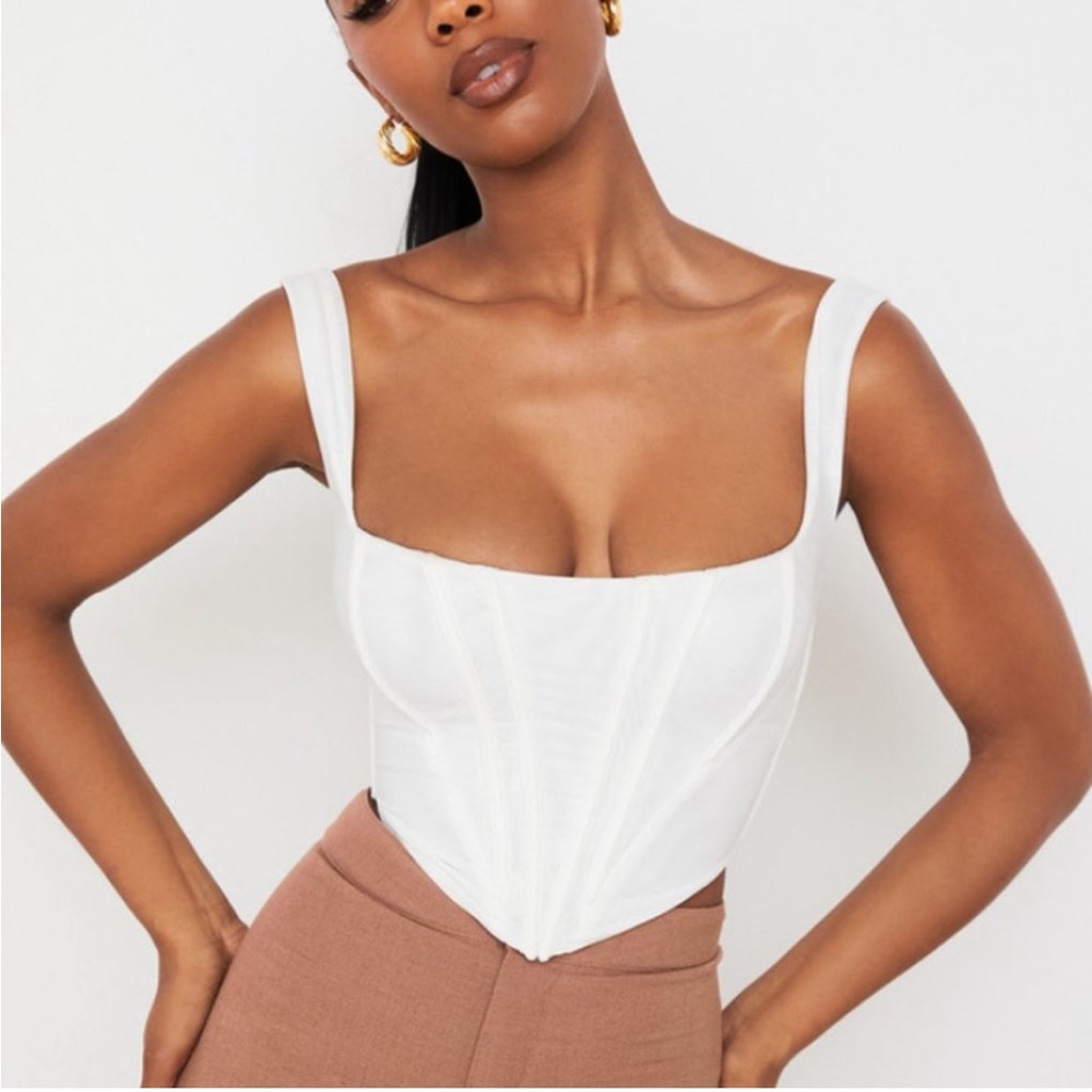 House of CB Ninetta White Mesh Corset New with Tags!